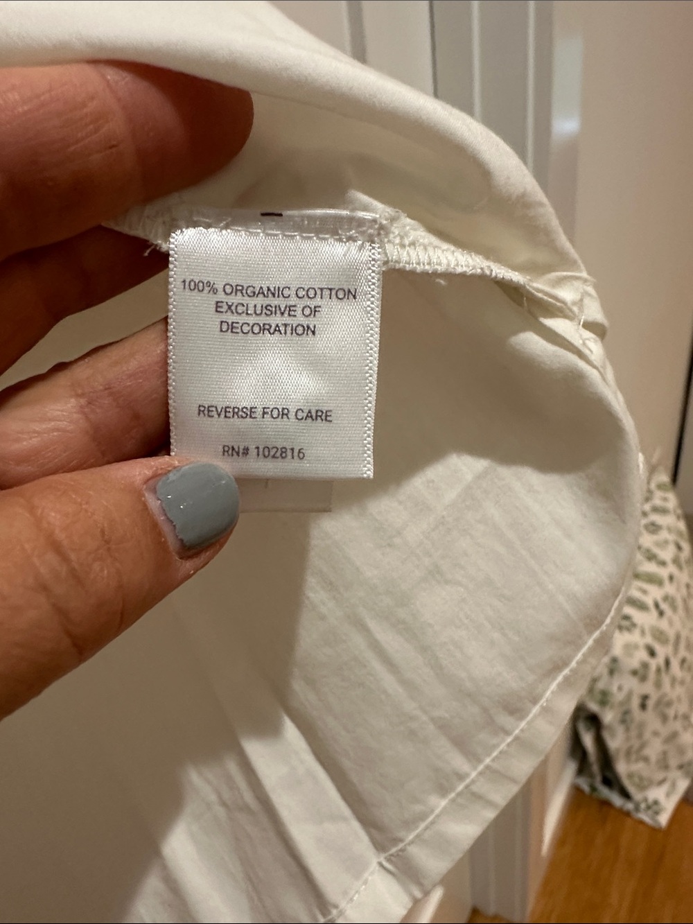 Garnet Hill Tali Organic-Cotton Lace-Detail Top NWT - Picture 6 of 10